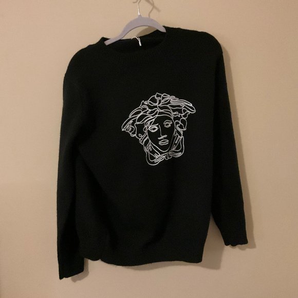 Versace Embroidered Logo Sweater - Picture 1 of 2